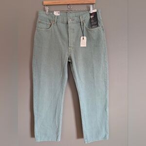Levi's 501 90's Baggy Jeans Green NWT Size 32x30
